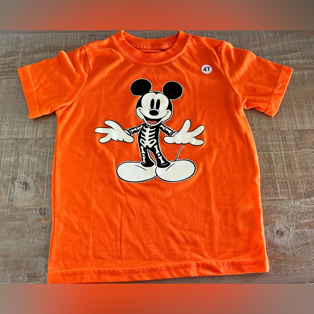 Mickey skeleton tee